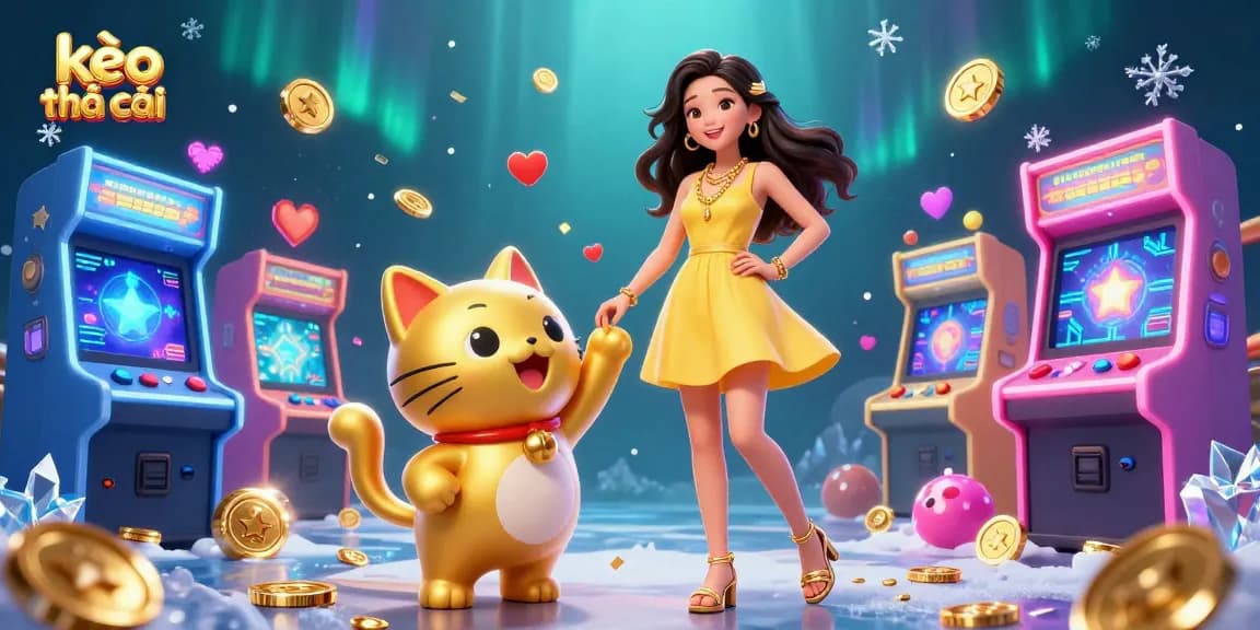 Engage with kèo nhà cái and the cheerful lucky cat mascot for an exciting betting experience.
