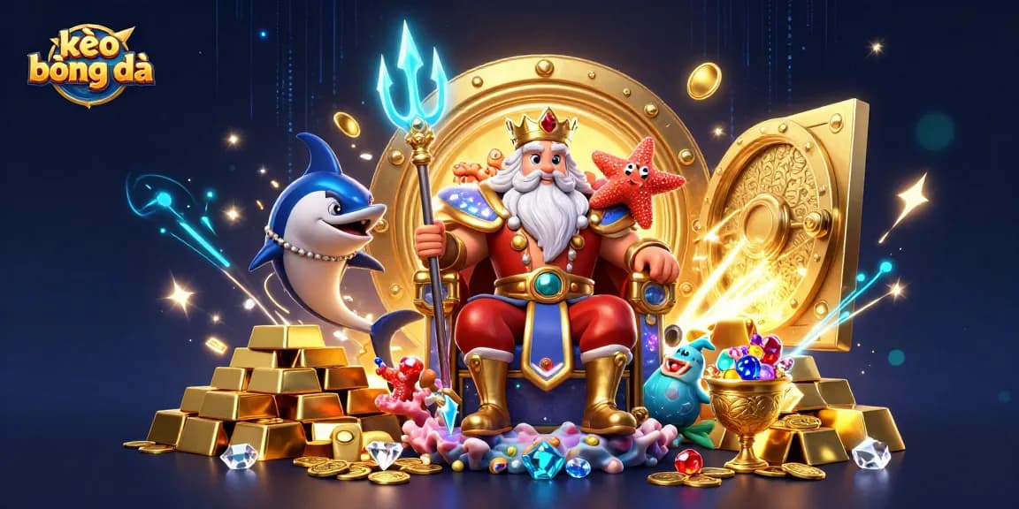 Bet on kèo bóng đá with Neptune's thrilling casino adventure featuring gold treasures and strategic gameplay.