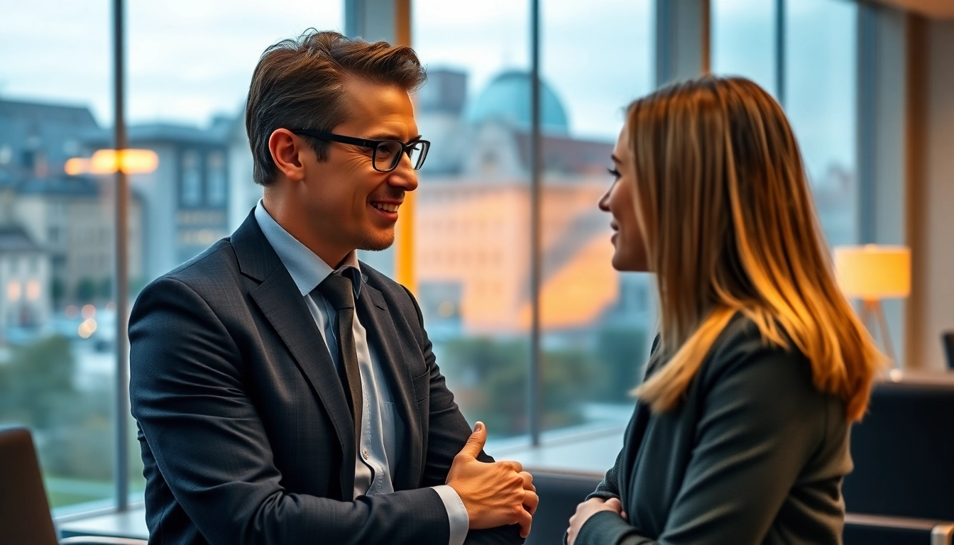 Headhunter Schweiz verbindet talentierte Kandidaten in professionellem Bürosetting.
