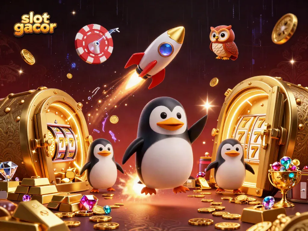 Engage with slot gacor excitement, a golden penguin and casino adventure await!