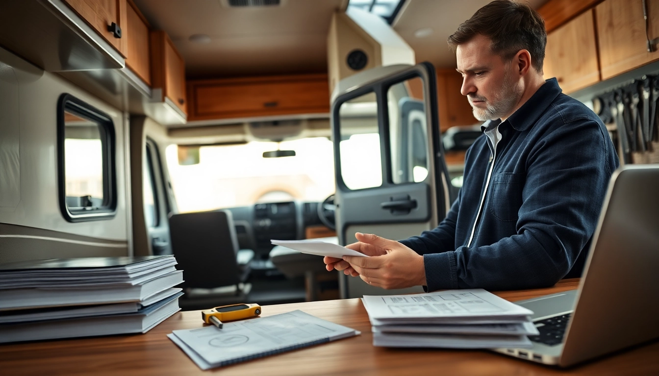 Beurteilung eines Wohnmobils durch einen Experten für Wohnmobil Gutachten mit detaillierten Analysen.