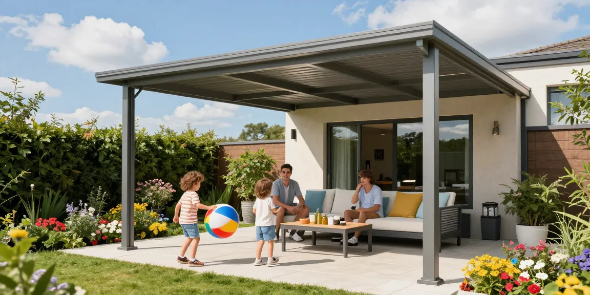 Terrassenüberdachungen schaffen einen einladenden Außenbereich für Familienfeiern.