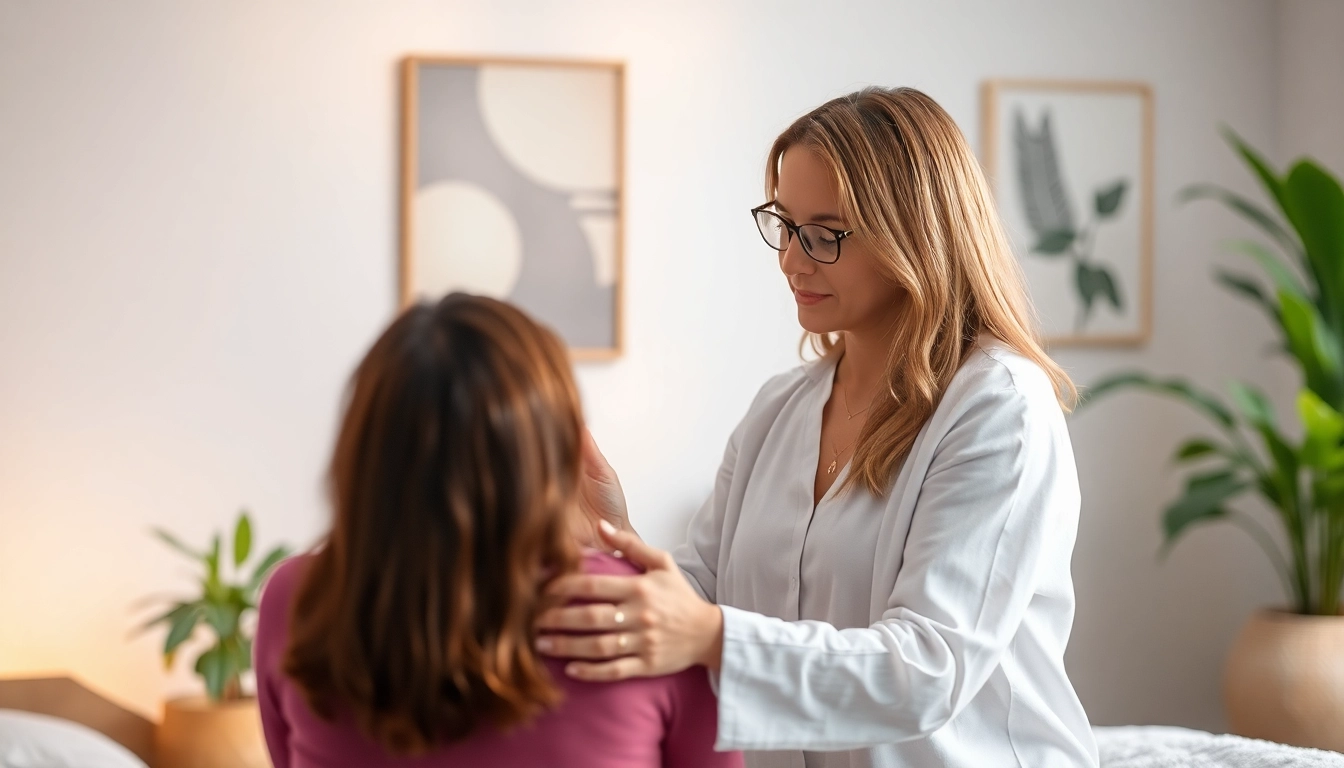 Erleben Sie die Reinkarnationstherapie in einem beruhigenden Raum mit einem einfühlsamen Therapeuten.