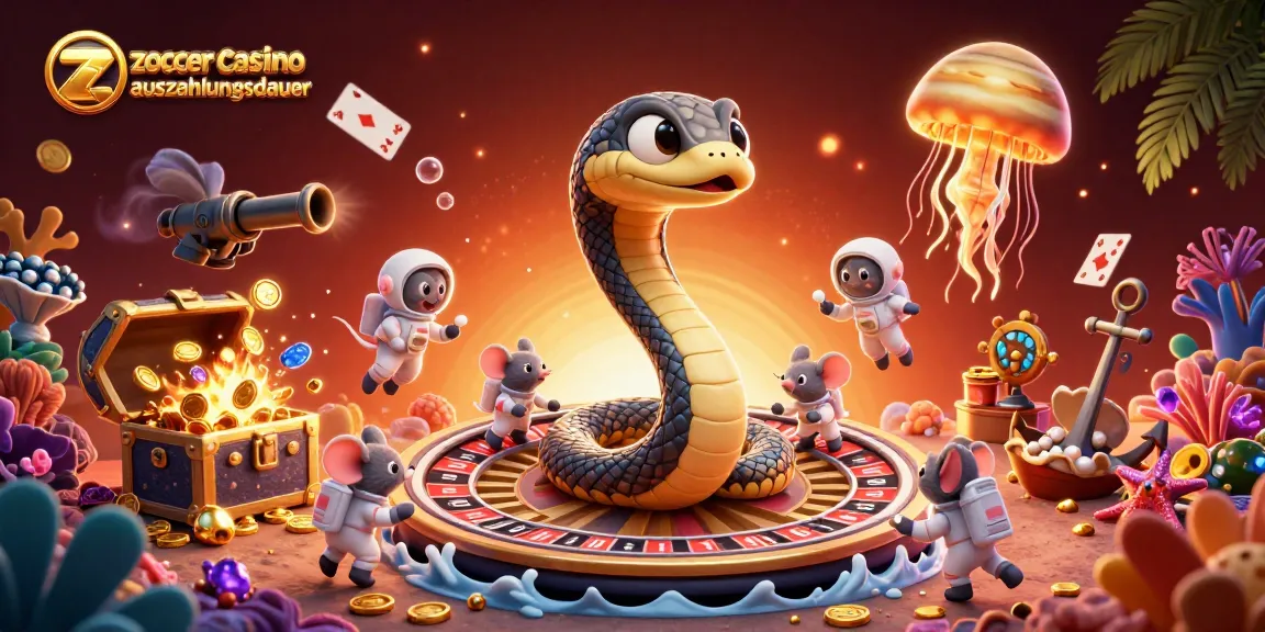 Zoccer Casino Auszahlungsdauer: aufregendes Roulette-Szenario mit einer fantastischen Darstellung von Spielcharakteren.